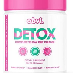 Obvi Detox, Flush Out and Eliminate Toxins, Support Weight Loss, Cleanse Colon, Packed with Antioxidants, Support Liver Health, Reduce Bloating, Soothe Stomach Pain, All Natural (30 Servings)