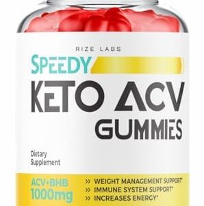 rize labs Speedy Keto Gummies - Speedy Keto ACV Gummies for Advanced Weight Loss Speedy Keto Gummies with Apple Cider Vinegar Shark Supplement Tank Belly Fat Extra Strength Gomitas (60 Gummies)